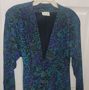 Colorful Patterned Long Sleeve Jacket